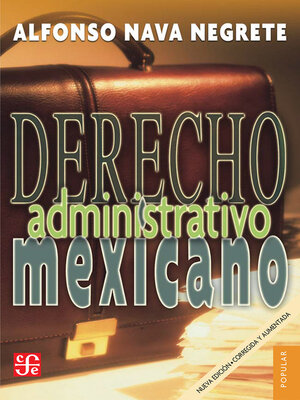 cover image of Derecho administrativo mexicano